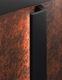 Design Griff THS 0568 9006 Rost Dunkel mit Licht 265px